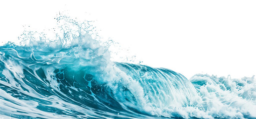 Ocean wave isolated on transparent background