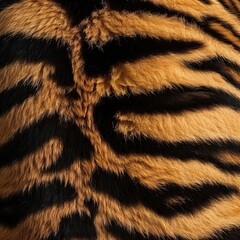 Canvas Print - Background with a pattern of tiger stripes, tiger color. Tiger skin background or texture