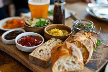 Wall Mural - Traditional English Ploughman's Lunch