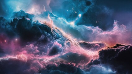 cosmic landscape wallpaper