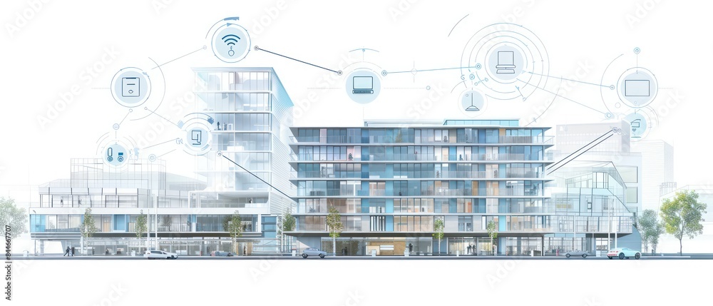 illustrating the layout of the building, including its exterior and ...