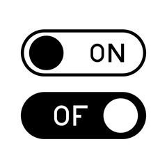 Poster -  On and Off Switch Button vector icon