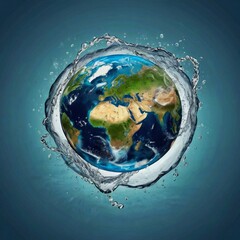 Concept of water conservation and global environment protection. earth, earth, nature