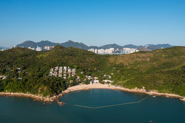 Sticker - Top view of Lamma island in Hong Kong