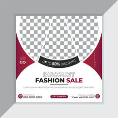 Fashion Sale Social Media Post Design.