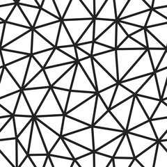Poster - tileable abstract background with medium-sized triangles and medium line weight. seamless and repeat
