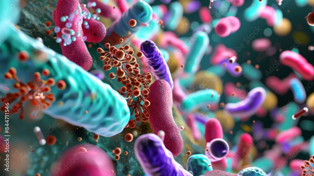 Discover the intricate world of bacteria colonies through a microscopic ...