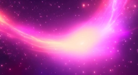Wall Mural - loop animation of space nebula towards light loop animation glowing galaxies and stars passing foota
