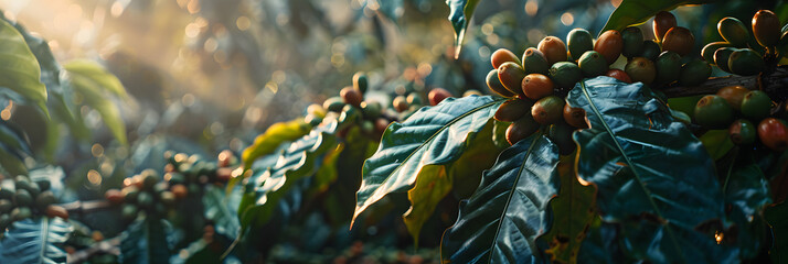 Wall Mural - coffee plantation