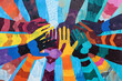 © Melron - Artwork capturing the spirit of unity and solidarity among people of all backgrounds
