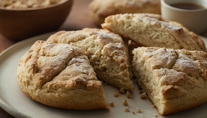 Sticker - closeup of scones on a plate