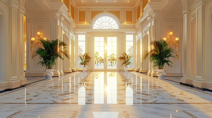 Wall Mural - Luxurious Living Animated Showcase of Opulent Real Estate Properties