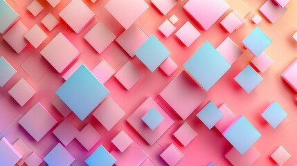 Wall Mural - A colorful background of pink and blue squares