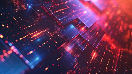 Aufkleber - Technology abstract background. background high tech. Concept technology, innovation, big data, Ai, network, business, modern, online