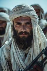 Wall Mural - a man with a beard and a white turban