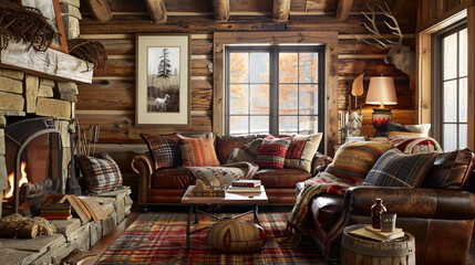Cozy Cabin Charm: The rustic coziness of cabin living with charming interiors that exude warmth and comfort. Explore woodsy accents, cozy textiles, and inviting spaces that evoke the mountain retreat