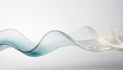 Wall Mural - Light sophisticated muted pastel background made of waves of light