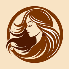 Wall Mural - woman with long hair