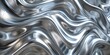 © Doni_Art - silver liquid abstract background with wavy pattern and shiny reflections