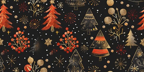 Wall Mural - Pattern christmas balls texture. Christmas ornament bauble ball