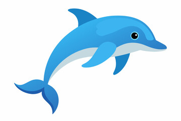 Wall Mural - dolphin fish vector illustration