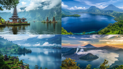 Canvas Print - lake and mountains