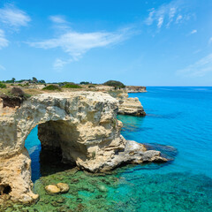 Canvas Print - Faraglioni at Torre Sant Andrea, Italy