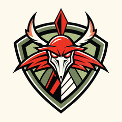 Poster - A graphic depicting a bold shield with wings and stars, featuring the initials CE, Incorporate subtle references to the team's history or location logo