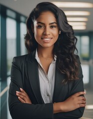 Wall Mural - hire best job candidate hispanic woman