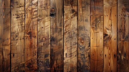 A rustic wooden wall floor with many wooden boards texture background