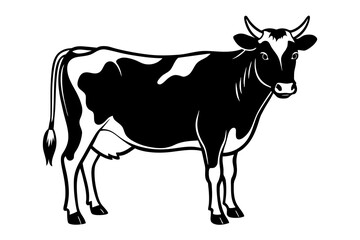 Wall Mural - cow animal silhouette vector illustration