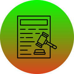 Wall Mural - Legal Document Icon