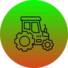 Wall Mural - Tractor Icon