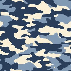 Simple Camouflage seamless pattern in Navy. Military camouflage. illustration formats 4096 x 4096
