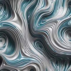 Wall Mural - abstract futuristic 3d texture created by generative ai on a transparent background with copy space 
