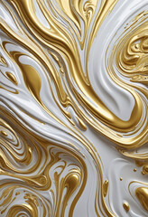 Wall Mural - abstract futuristic 3d design created by generative ai with negative space and copy space on a white