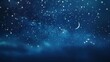 © Justlight - A hazy outoffocus image of a starry night sky the perfect backdrop for a peaceful bedtime lullaby as the moon and stars quietly le in the background. .