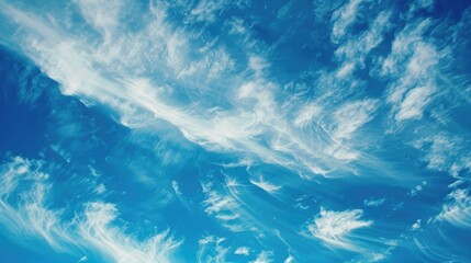 Canvas Print - Sky with a clear blue hue