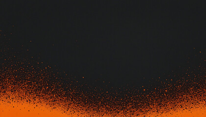 Wall Mural - fiery black and orange gradient background with a grainy texture, perfect for web banners and design