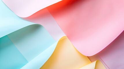 Poster - Pastel colored paper used as a stylish background with shadow texture