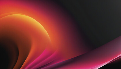 Wall Mural - colorful gradient abstract poster design with vibrant red, pink, and orange hues on a dark backgroun