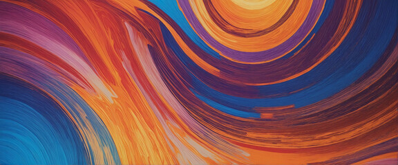 Wall Mural - smooth and vibrant summer-themed banner with colorful gradient background and grainy texture in hues