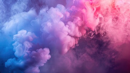 Poster - Photograph of studio smoke with copy space and background effect