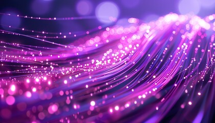 Wall Mural - Bright purple violet pink lines glowing in ultraviolet light