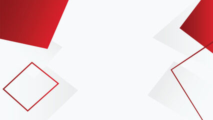 Wall Mural - modern red and white abstract background with geometric shapes. perfect for banner, background, temp