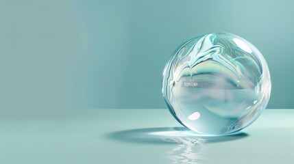 Wall Mural - Illustrative Background of a Water Drop Sphere