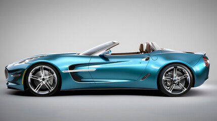 Luxurious sports car, vibrant colors, perfect bodywork, electric car, hybrids