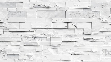 White brick wall texture background for stone tile block painted in grey light color wallpaper modern interior and exterior and backdrop design. 