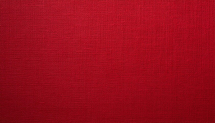 Wall Mural - Closeup of red colored jute fabric texture