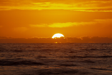 Wall Mural - Sunrise at the beach on a summers morning